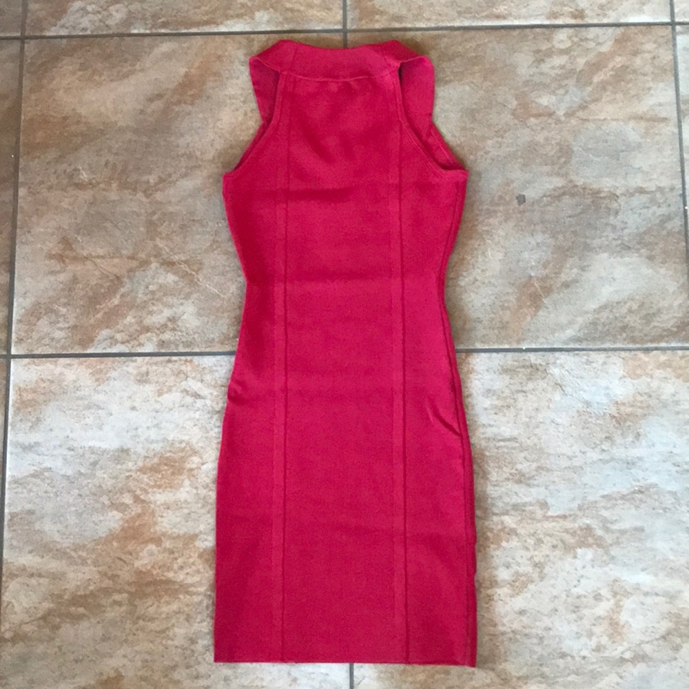 New BCBG MAXAZRIA Fitted Ruby Bodycon Knit Dress - Picture 6 of 8